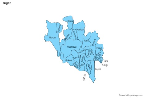 Sample Maps for Niger (blue)