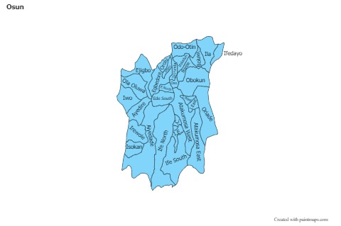Sample Maps for Osun (blue)