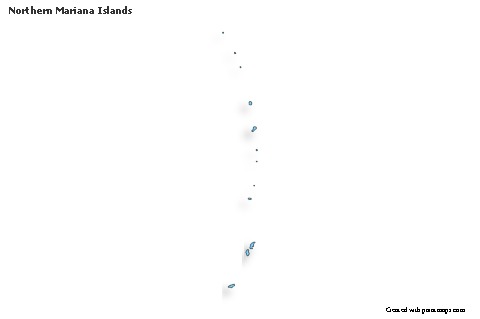 Contoh Peta untuk Kepulauan Mariana Utara (biru,bayangan)