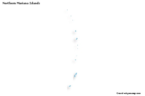 Contoh Peta untuk Kepulauan Mariana Utara (biru,garis luar,bayangan)