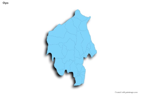 Sample Maps for Oyo (blue,outline,shadowy)
