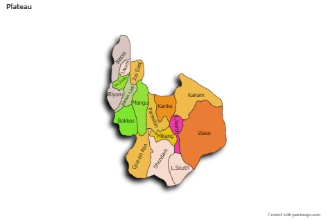 Sample Maps for Plateau (colored,shadowy)