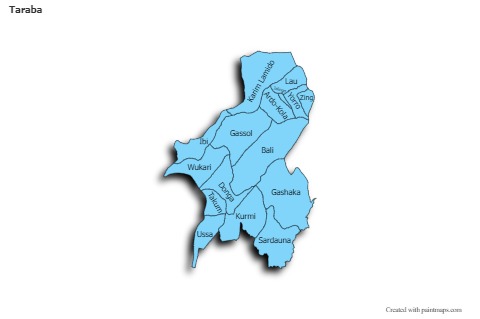 Sample Maps for Taraba (blue,shadowy)