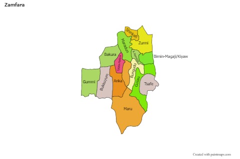 Zamfara için Örnek Haritalar (renkli)