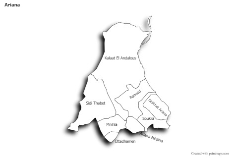 Sample Maps for Ariana (black-white)