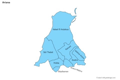 Sample Maps for Ariana (blue)