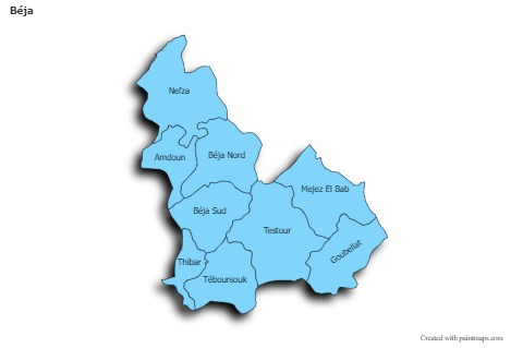 Sample Maps for Béja (blue,shadowy)