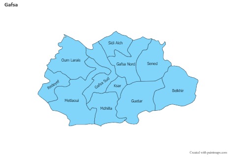 Sample Maps for Gafsa (blue)