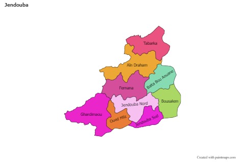Sample Maps for Jendouba (colored)