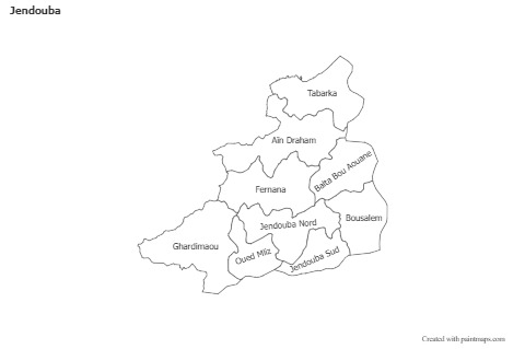 Sample Maps for Jendouba (black-white)