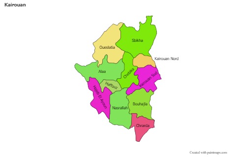Sample Maps for Kairouan (colored)