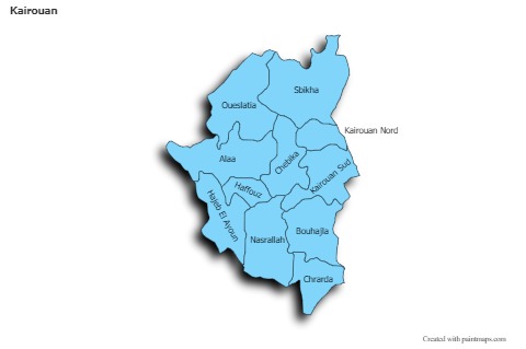 Sample Maps for Kairouan (blue,shadowy)