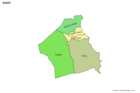 Sample Maps for Kebili (colored)