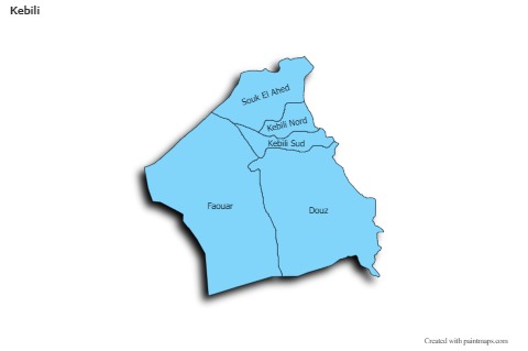 Sample Maps for Kebili (blue,shadowy)