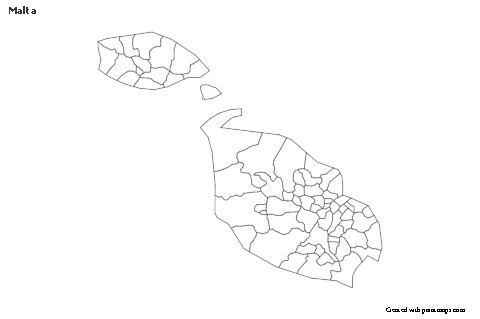 Sample Maps for Malta (black-white)