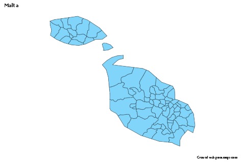 Sample Maps for Malta (blue)