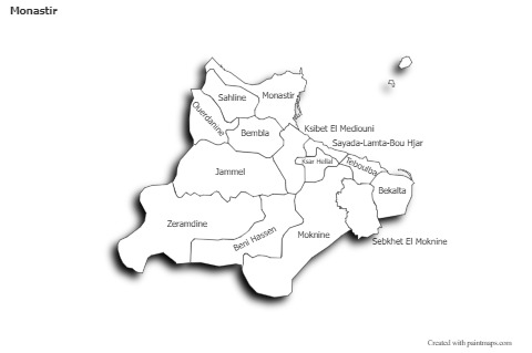 Sample Maps for Monastir (black-white)