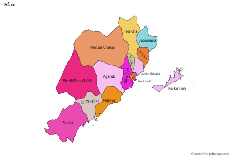 Sample Maps for Sfax (colored)