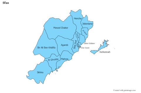 Sample Maps for Sfax (blue)