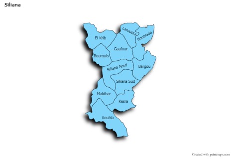 Contoh Peta untuk Siliana (biru,bayangan)