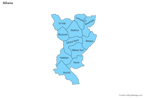 Contoh Peta untuk Siliana (biru)