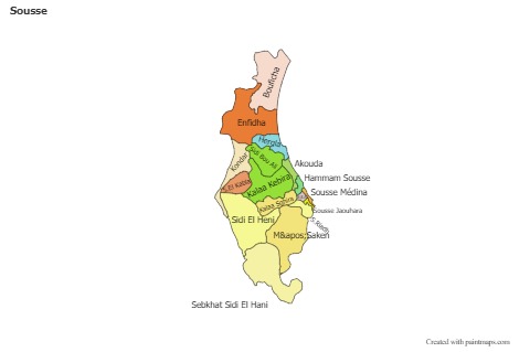 Sample Maps for Sousse (colored)
