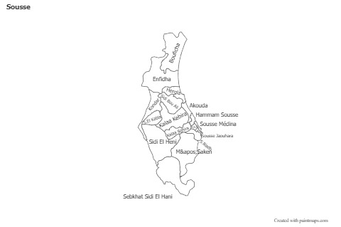 Sample Maps for Sousse (black-white)