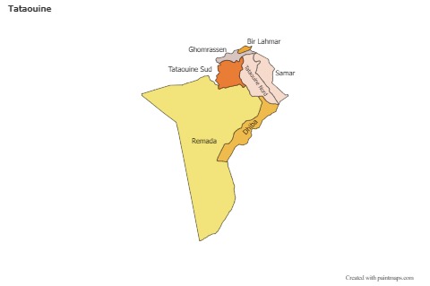 Sample Maps for Tataouine (colored)