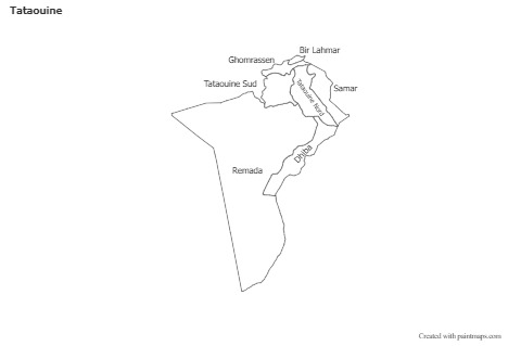 Sample Maps for Tataouine (black-white)