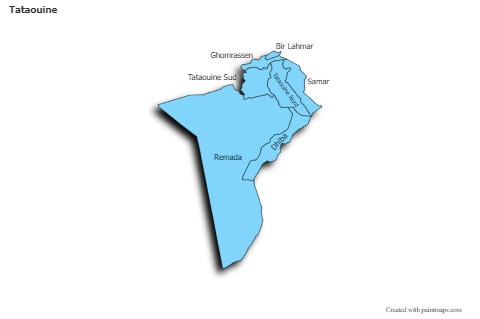 Sample Maps for Tataouine (blue,shadowy)