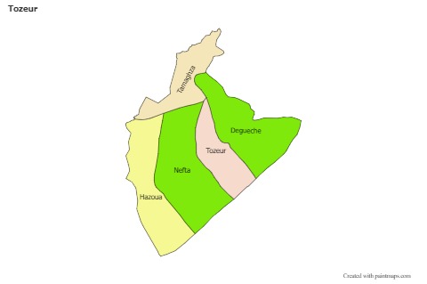 Sample Maps for Tozeur (colored)