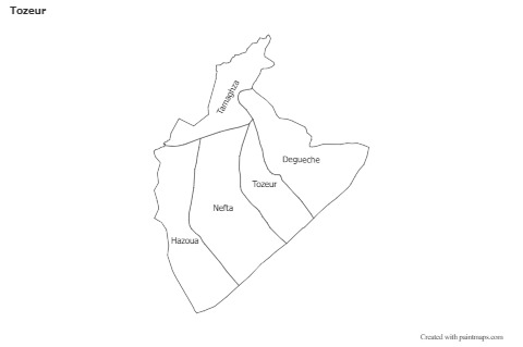 Sample Maps for Tozeur (black-white)