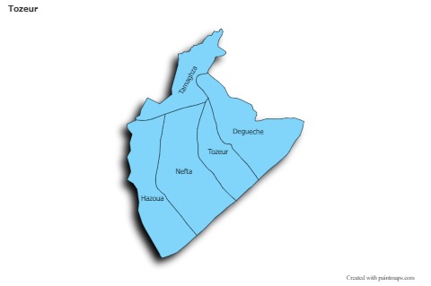 Sample Maps for Tozeur (blue,shadowy)