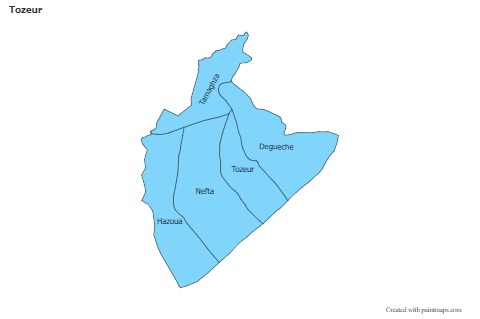 Sample Maps for Tozeur (blue)