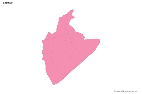 Sample Maps for Tozeur (pink,outline)