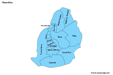 Sample Maps for Mauritius (blue)