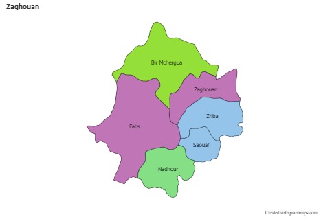 Sample Maps for Zaghouan (colored)