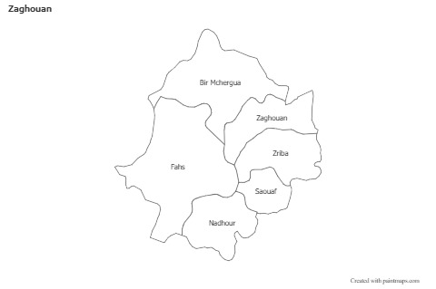 Sample Maps for Zaghouan (black-white)