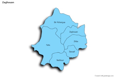 Sample Maps for Zaghouan (blue,shadowy)