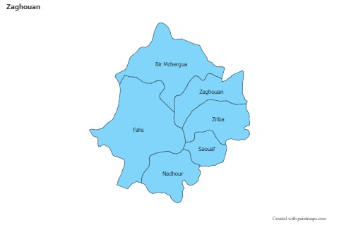 Sample Maps for Zaghouan (blue)