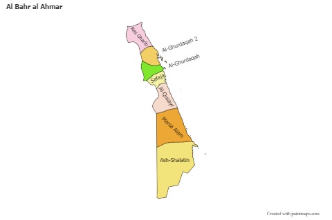 Sample Maps for Al Bahr al Ahmar (colored)