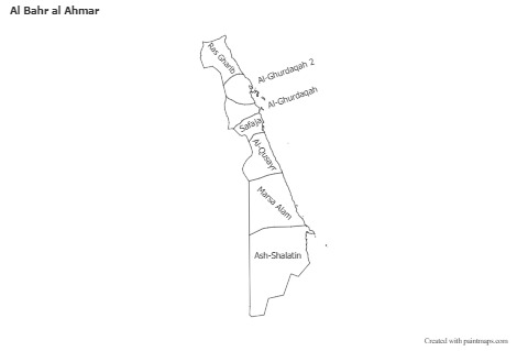 Sample Maps for Al Bahr al Ahmar (black-white)