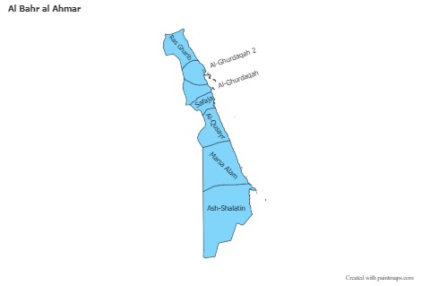 Sample Maps for Al Bahr al Ahmar (blue)