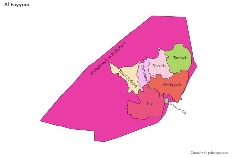 Sample Maps for Al Fayyum (colored)