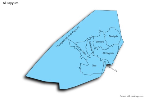Sample Maps for Al Fayyum (blue,shadowy)