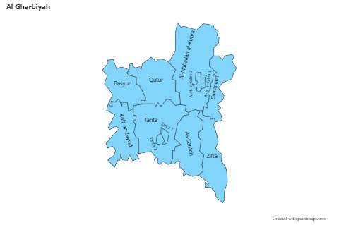 Contoh Peta untuk Al Gharbiyah (biru)