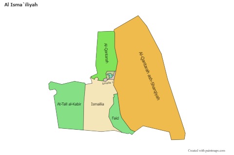 Al Isma`iliyah için Örnek Haritalar (renkli)