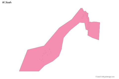 Al Jizah için Örnek Haritalar (pembe,anahat)