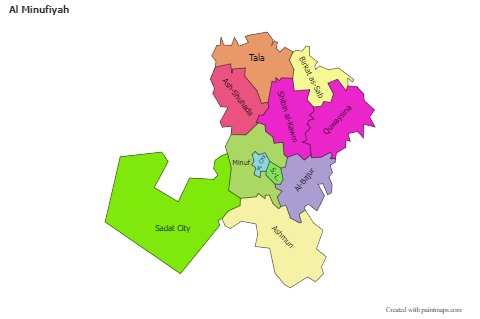 Sample Maps for Al Minufiyah (colored)