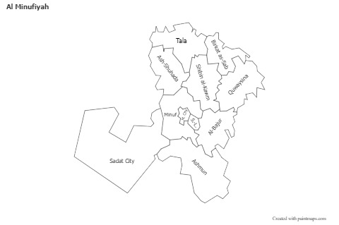 Sample Maps for Al Minufiyah (black-white)